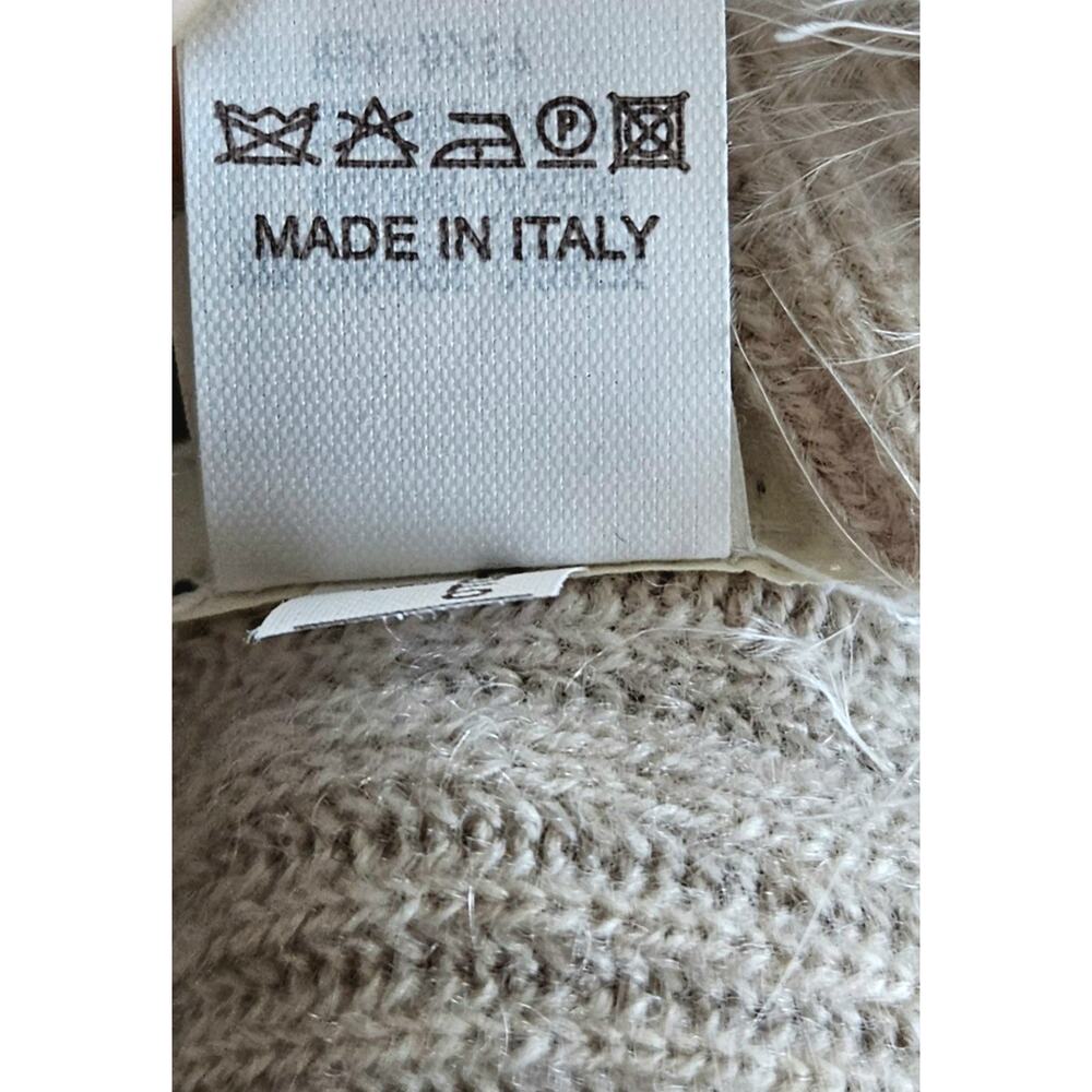 BRUNELLO CUCINELLI stunning! 100% cashmere & ostrich knit vest top $7,800 s/m - Picture 9 of 16